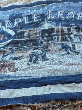 Toronto Maple Leaf's Tapestry Throw Size - Approx - 48"x60"